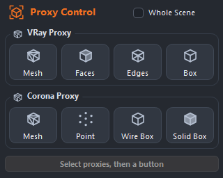 Proxy Control 창 개발 UI 프리뷰
